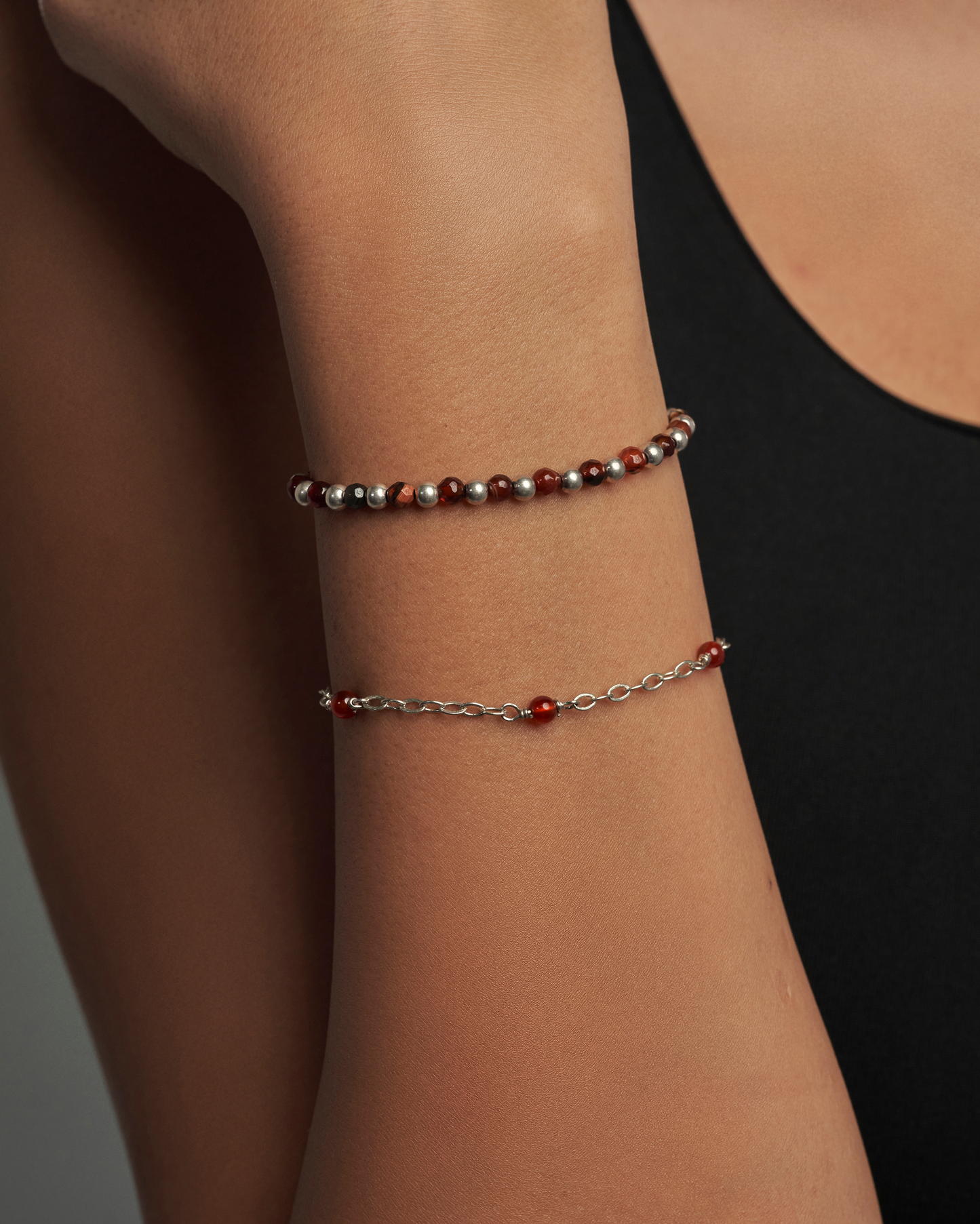 Brown beads bracelet