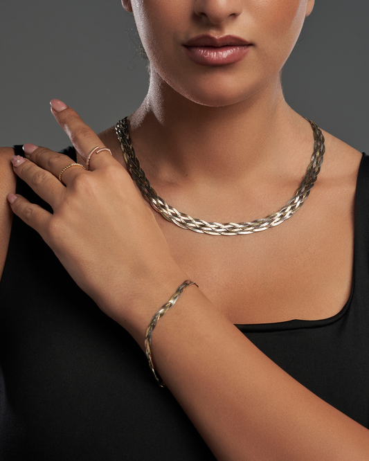 Braided necklace