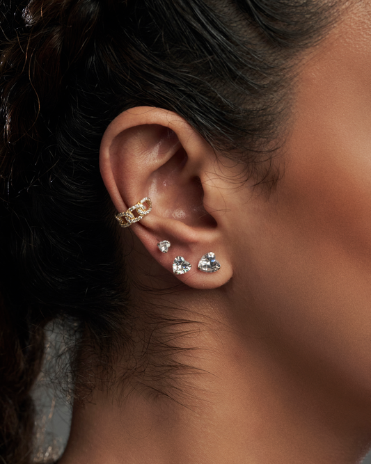 Heart studs