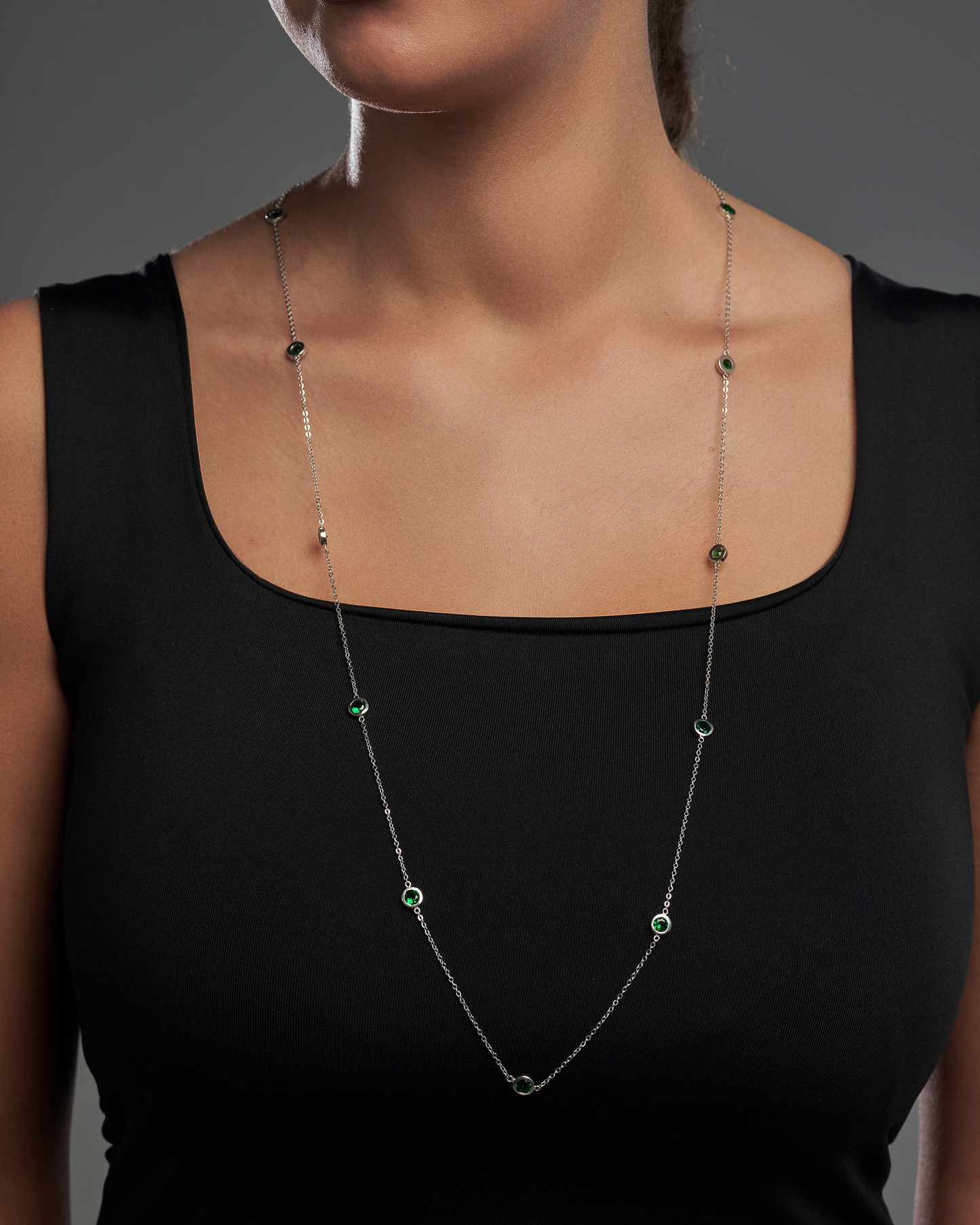 Long green studs