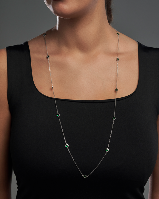 Long green studs