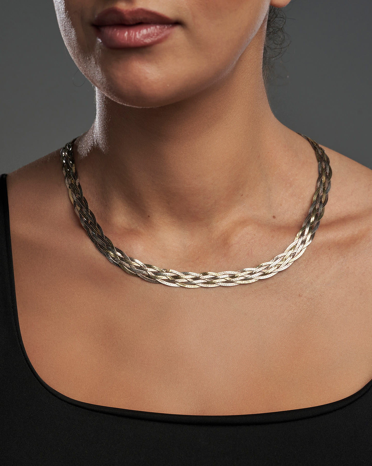 Braided necklace