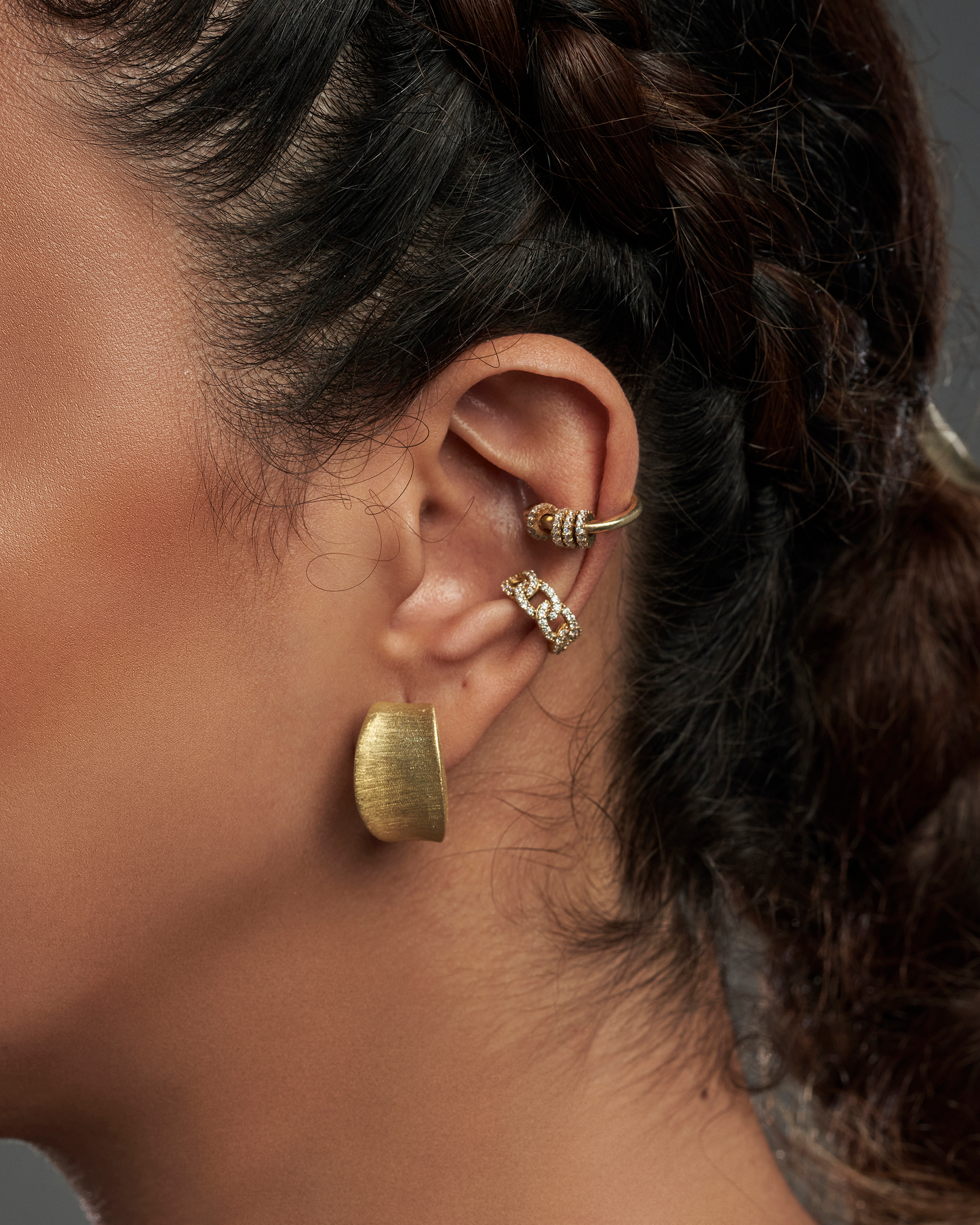 Gold plated earrings