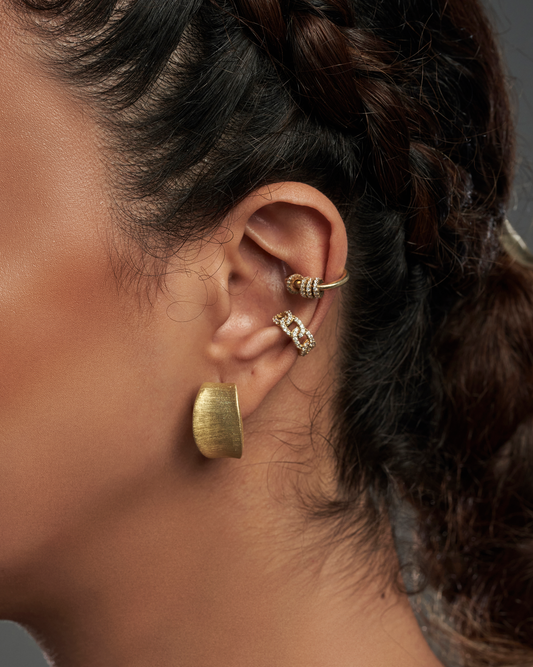 Gold plated earrings