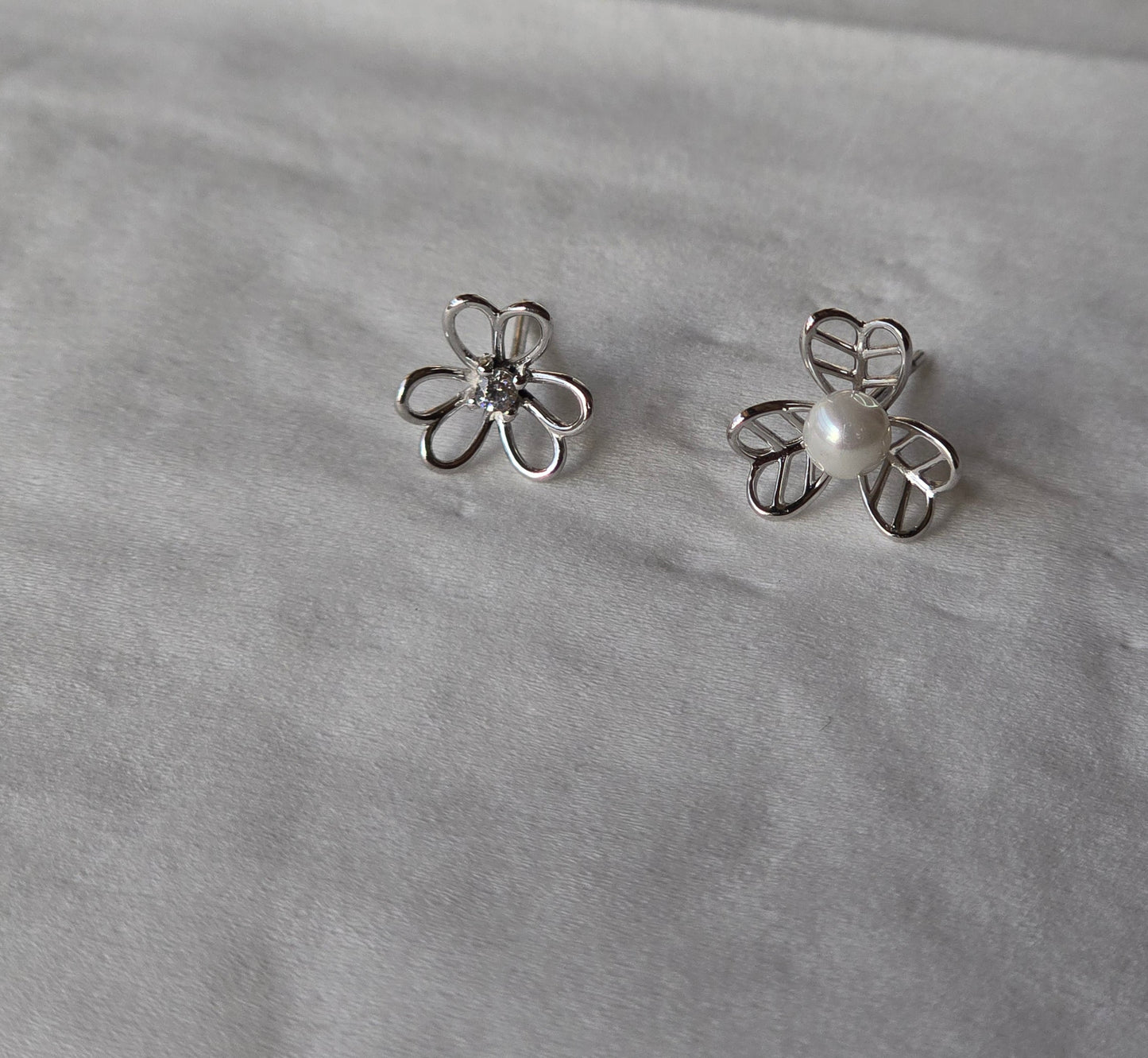 Simple earring silver 1