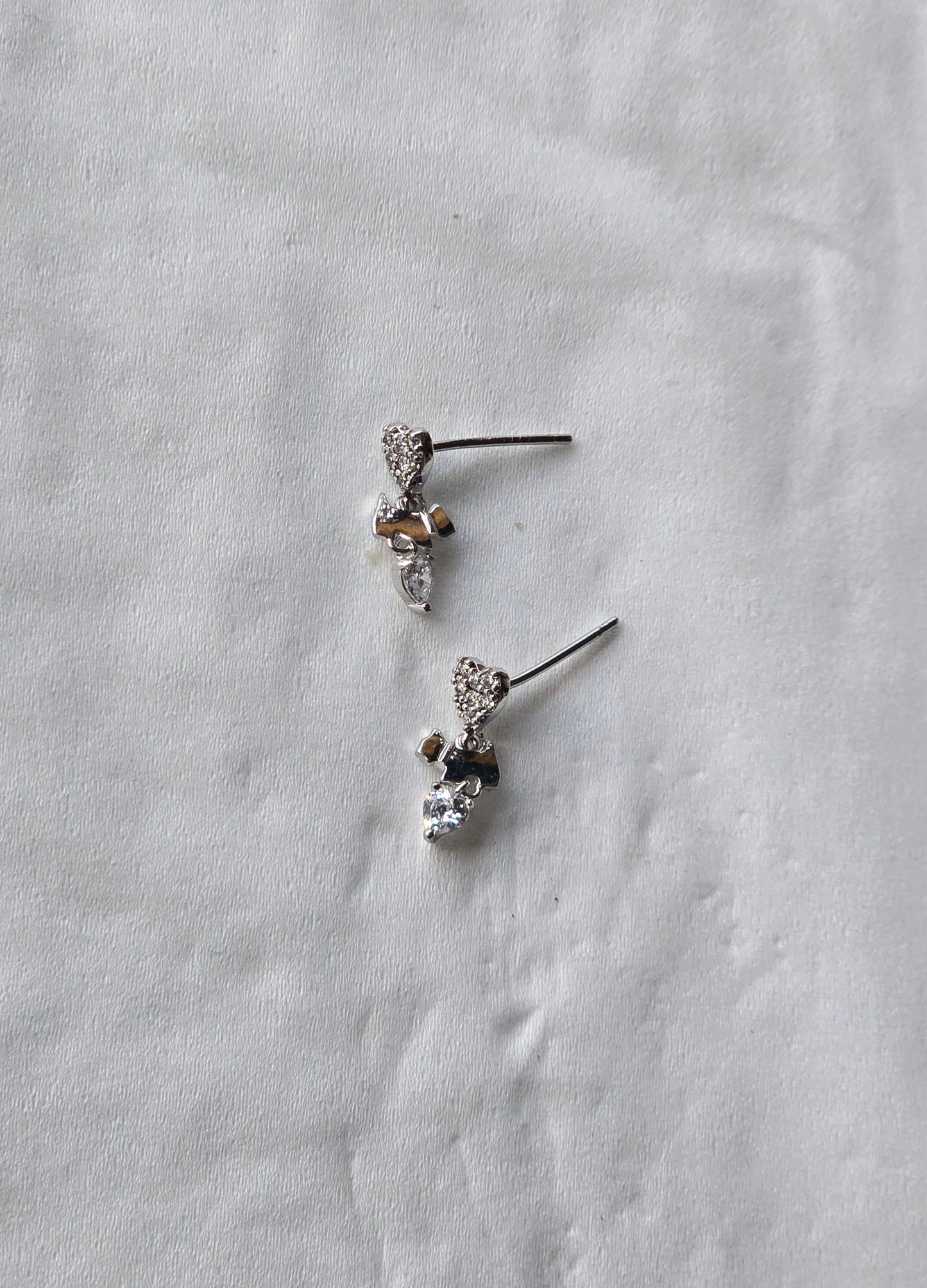 Simple earring silver 1
