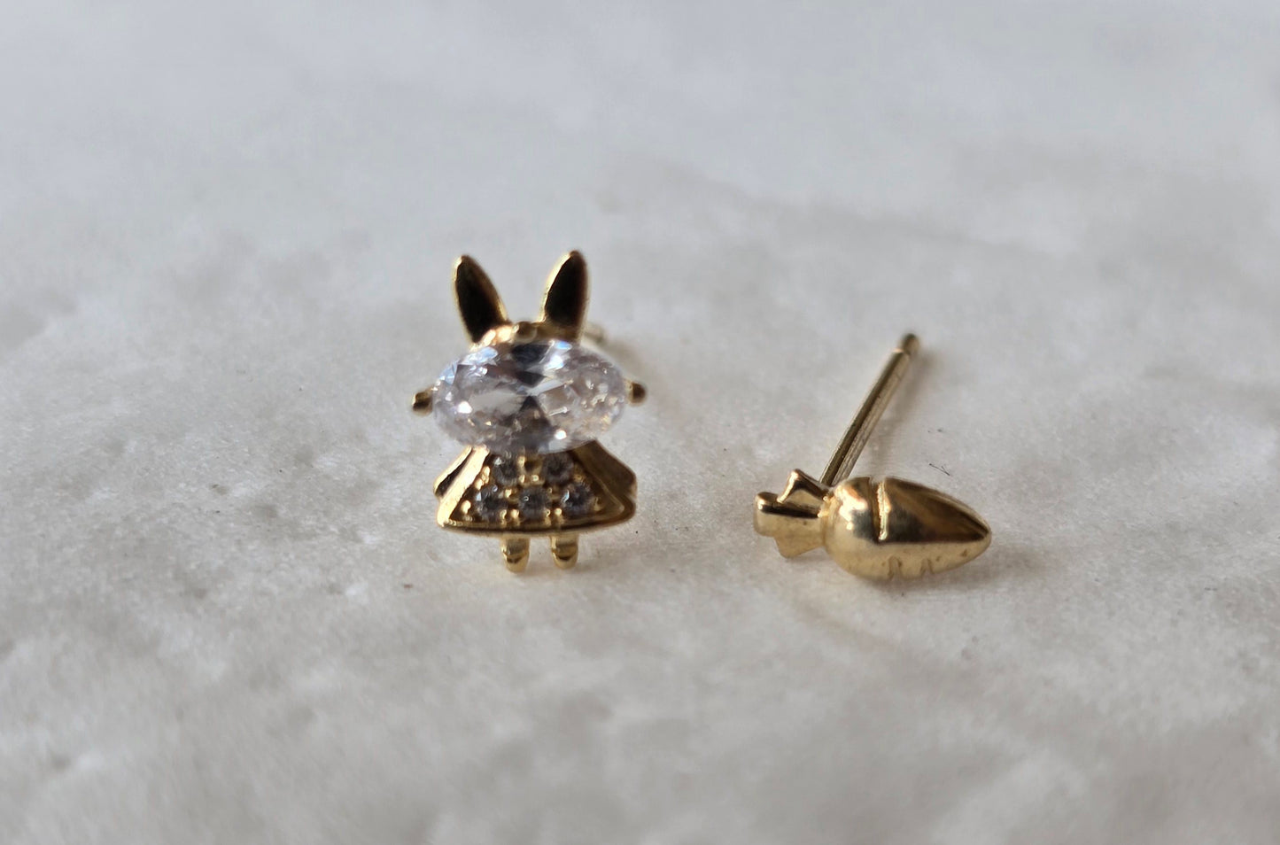 Simple earring gold 3