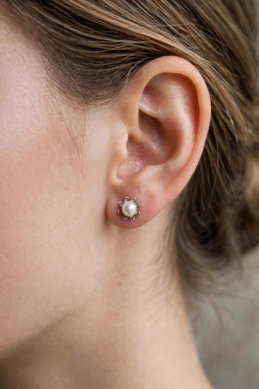 Simple earring silver 3
