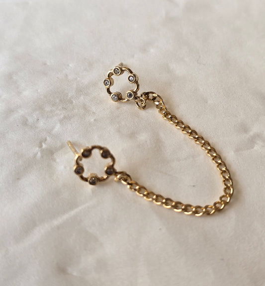 Simple earring gold 3