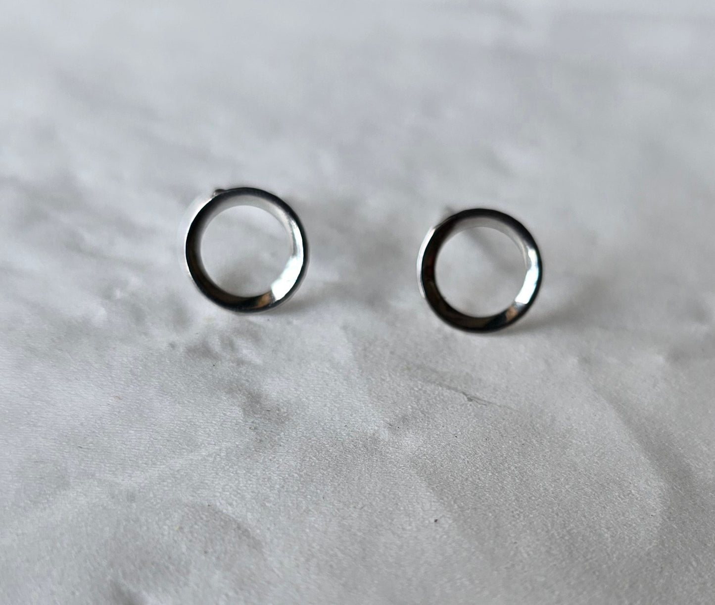 Simple earring silver 2