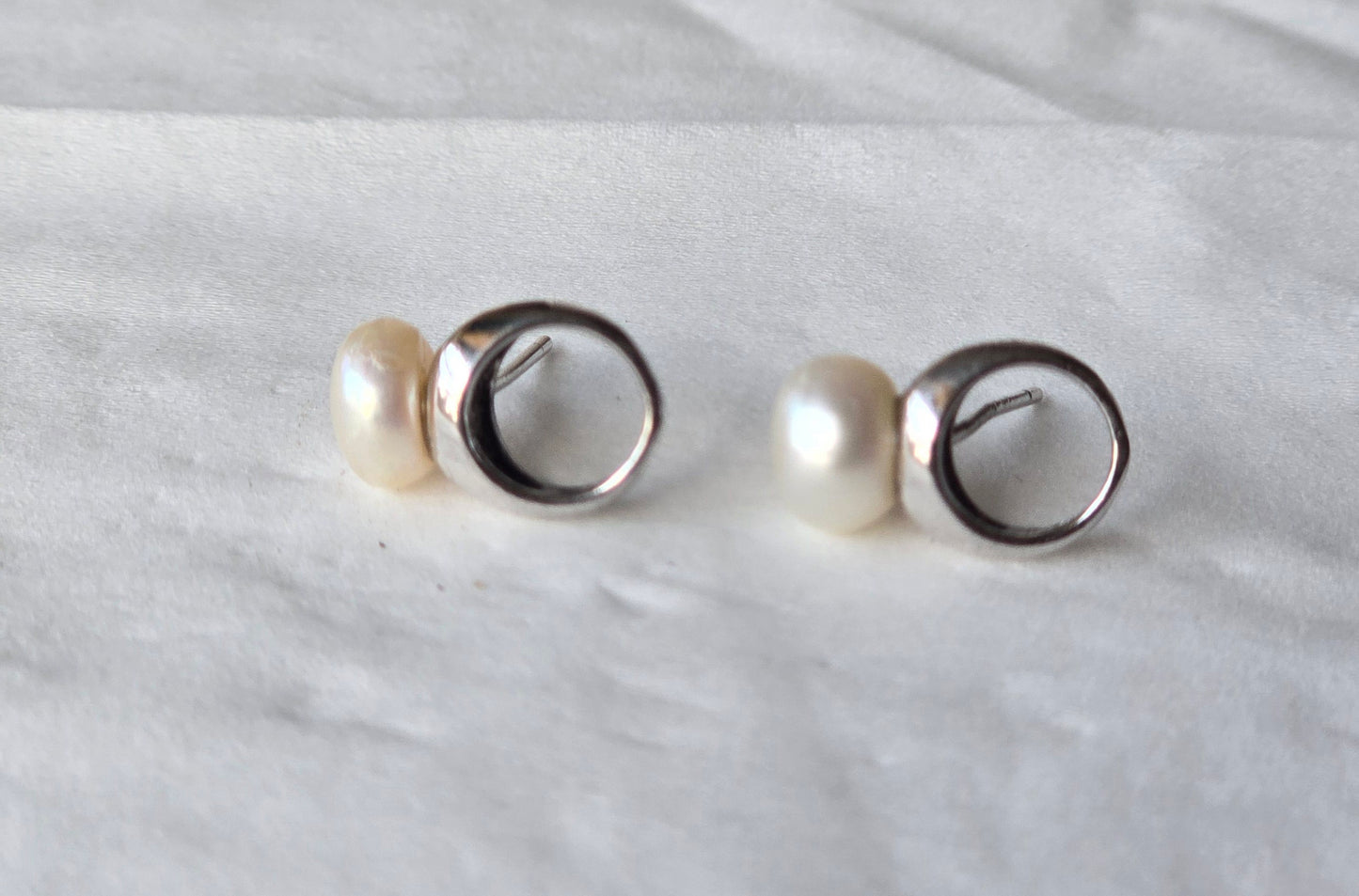 Simple earring silver 3