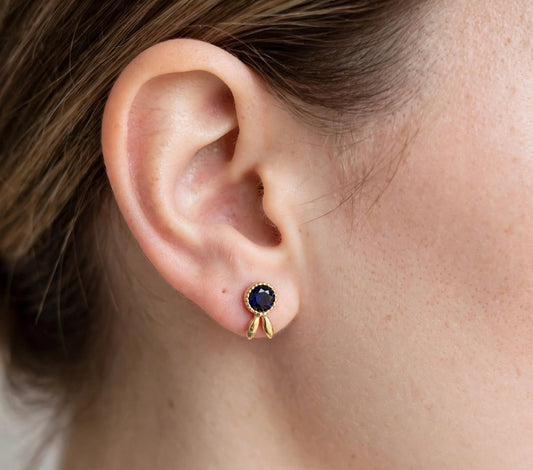 Simple earring gold 4
