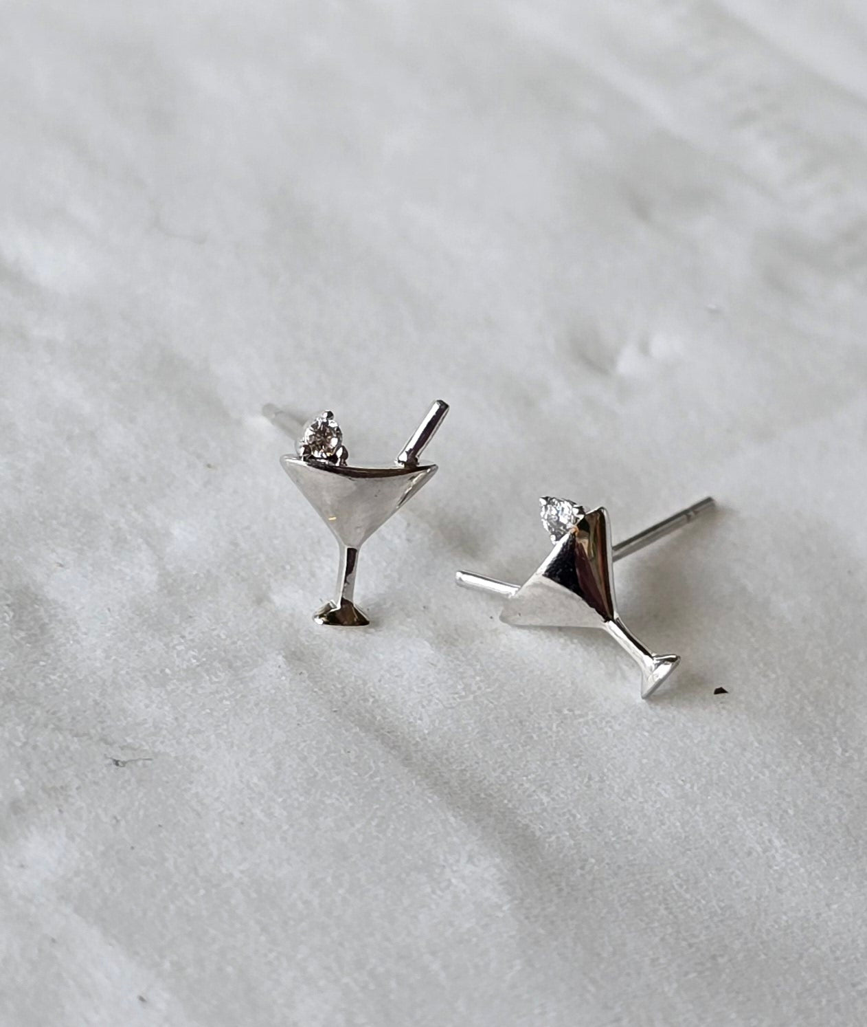 Simple earring silver 2