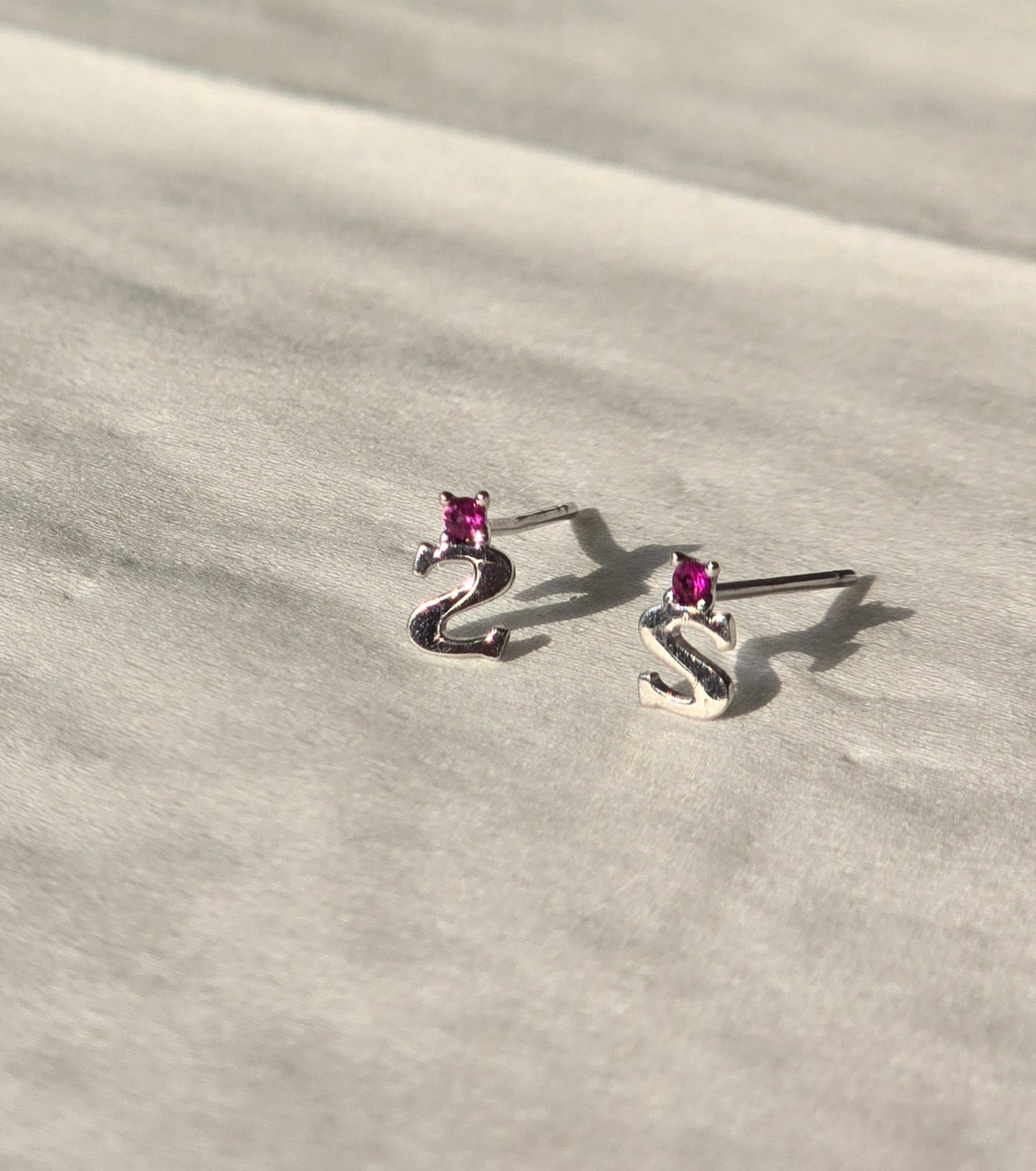 Simple earring silver 1