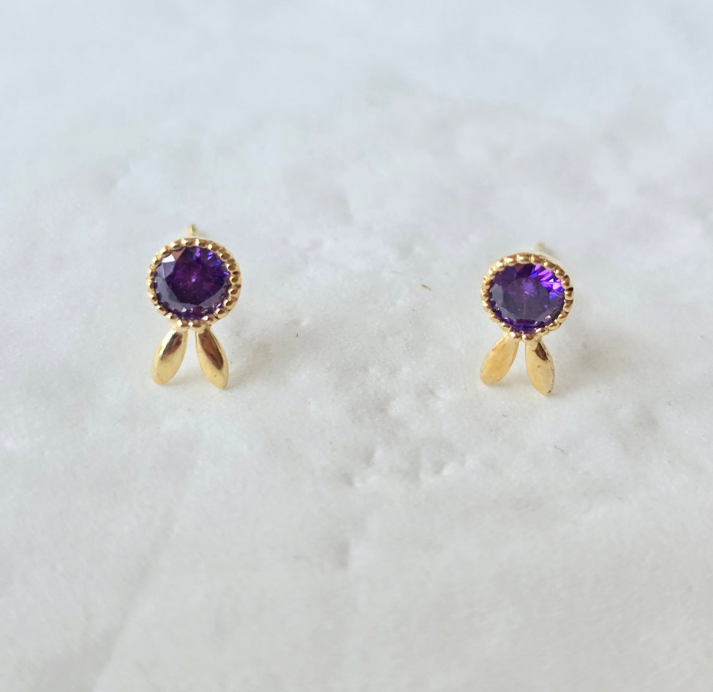 Simple earring gold 4