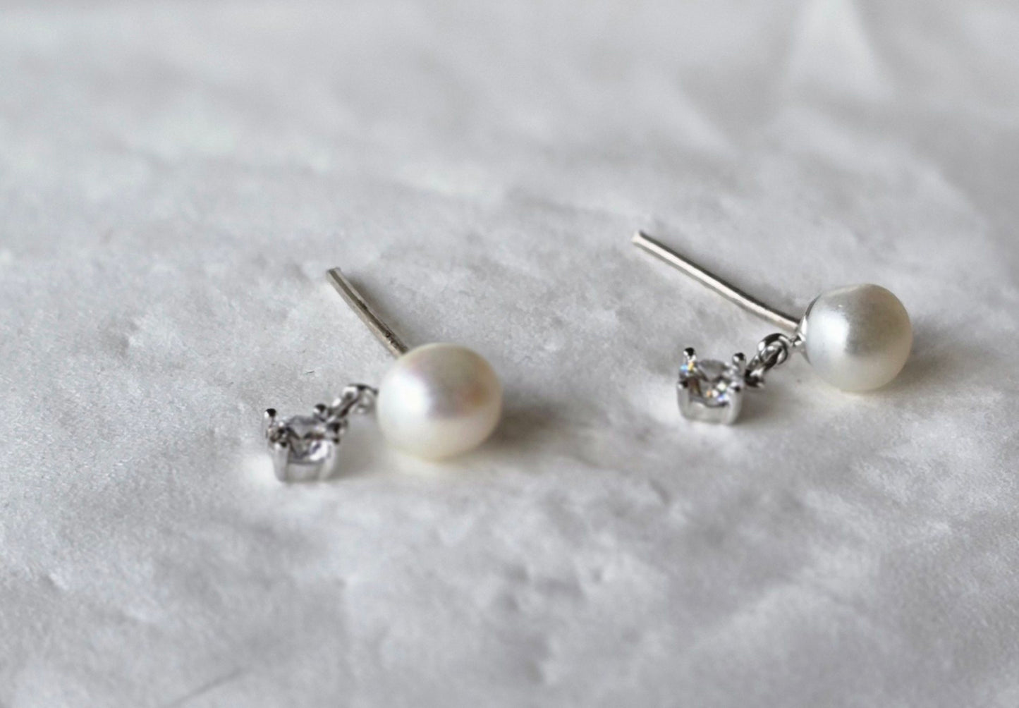Simple earring silver 2