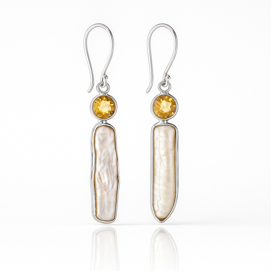 Natural stone earring 1