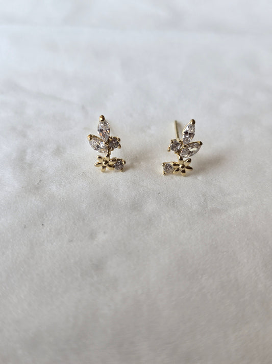 Simple earring gold 2