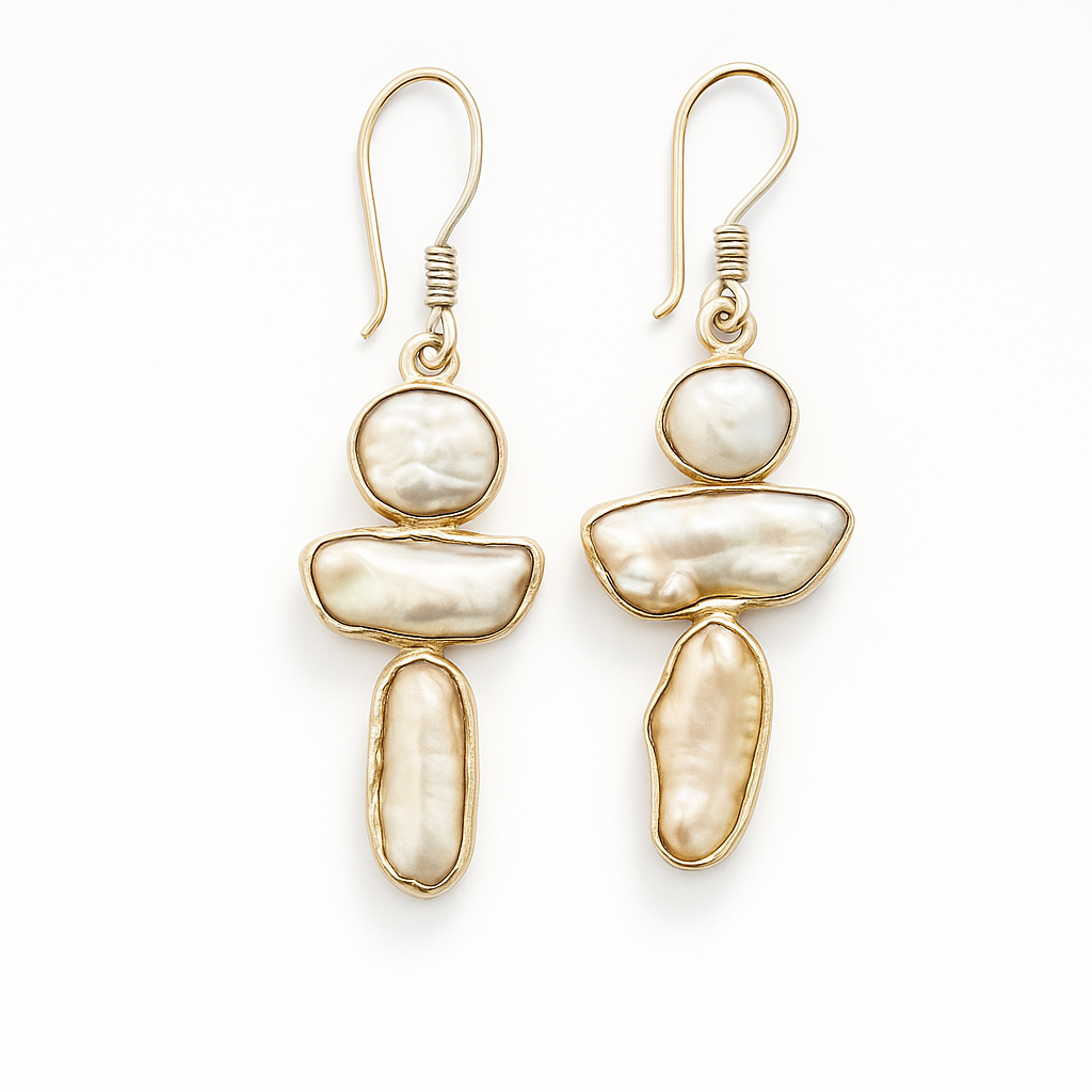 Natural stone earring 2