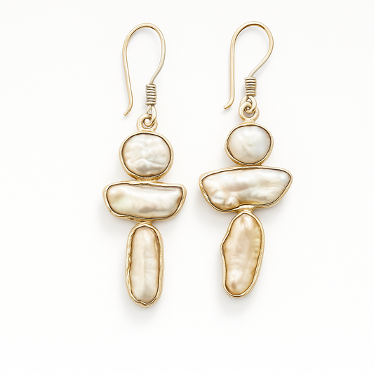 Natural stone earring 2