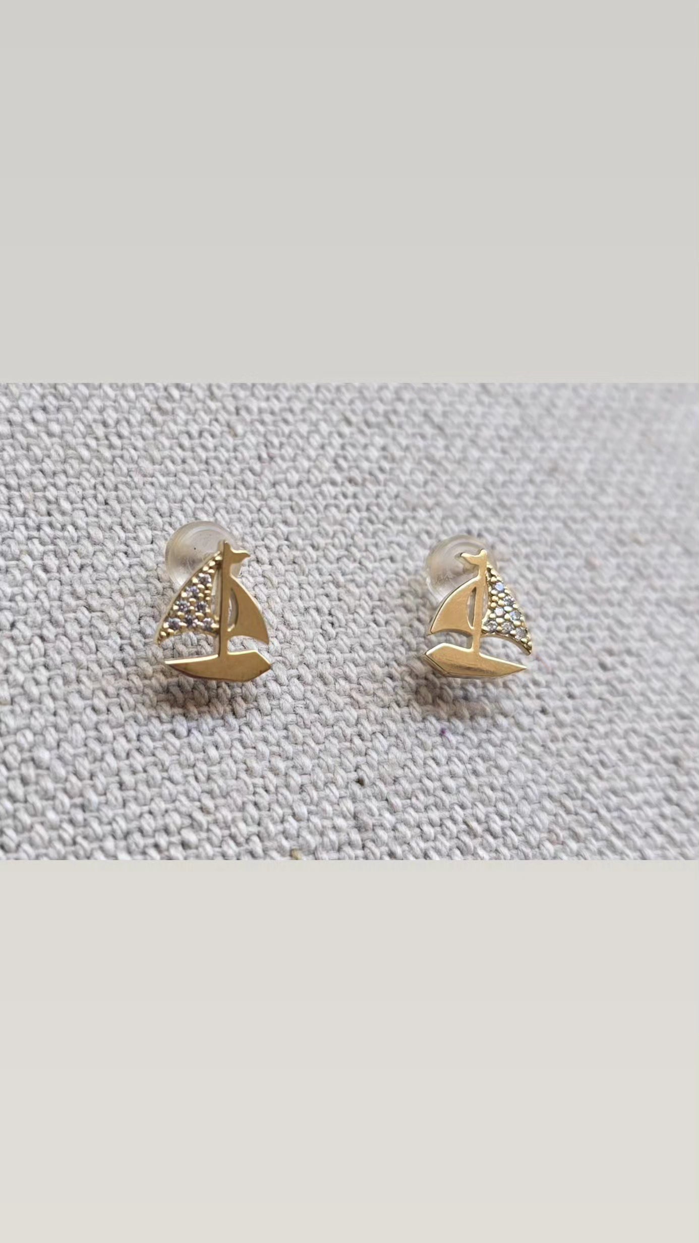 Simple earring gold 5