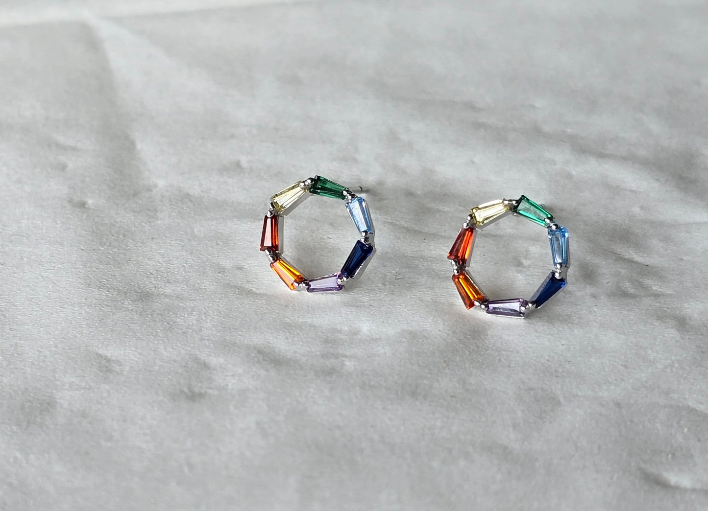 Simple earring silver 2