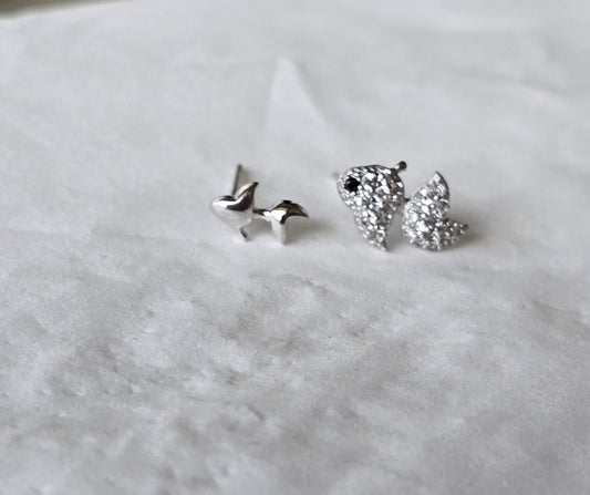 Simple earring silver 1