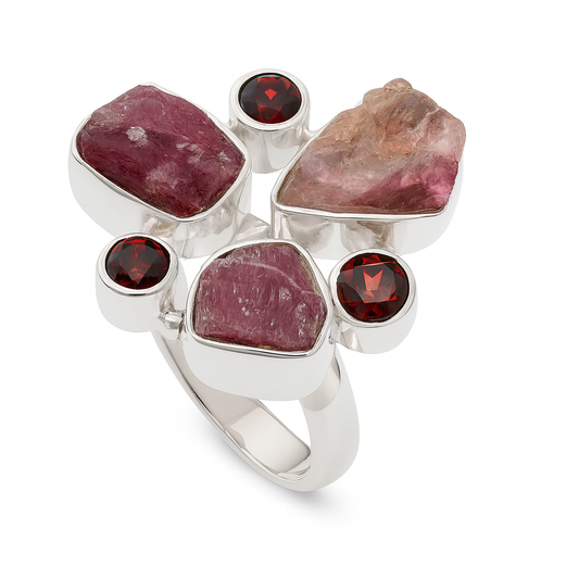 Natural stone ring 10