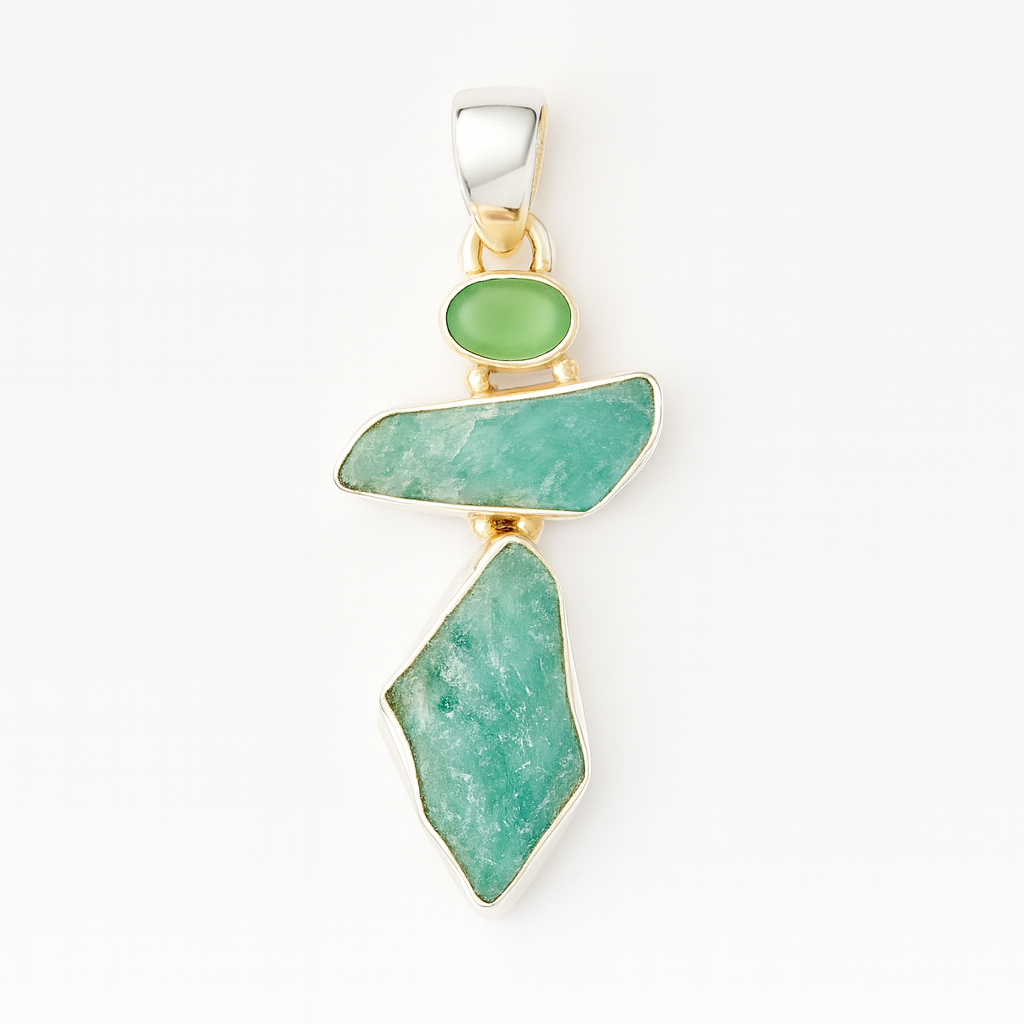 Natural stone pendant 6