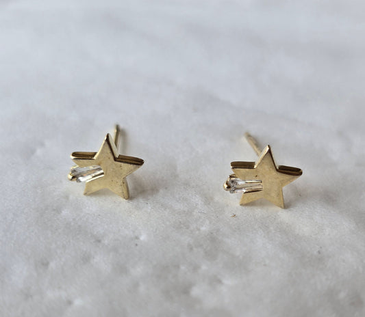 Simple earring gold 4