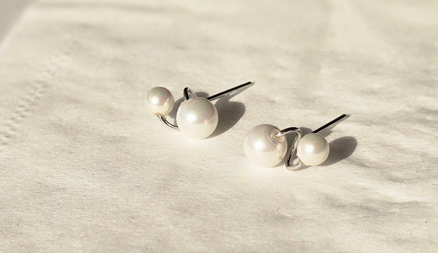 Simple earring silver 2