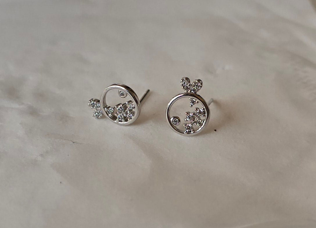 Simple earring silver 2