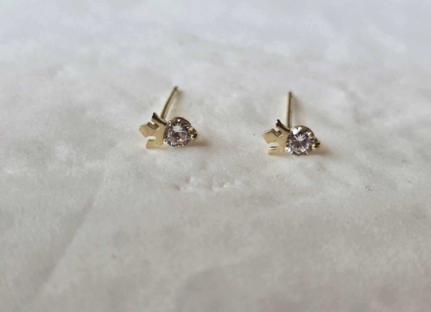 Simple earring gold 4