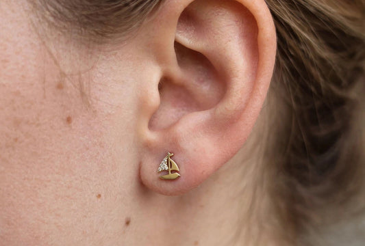 Simple earring gold 5