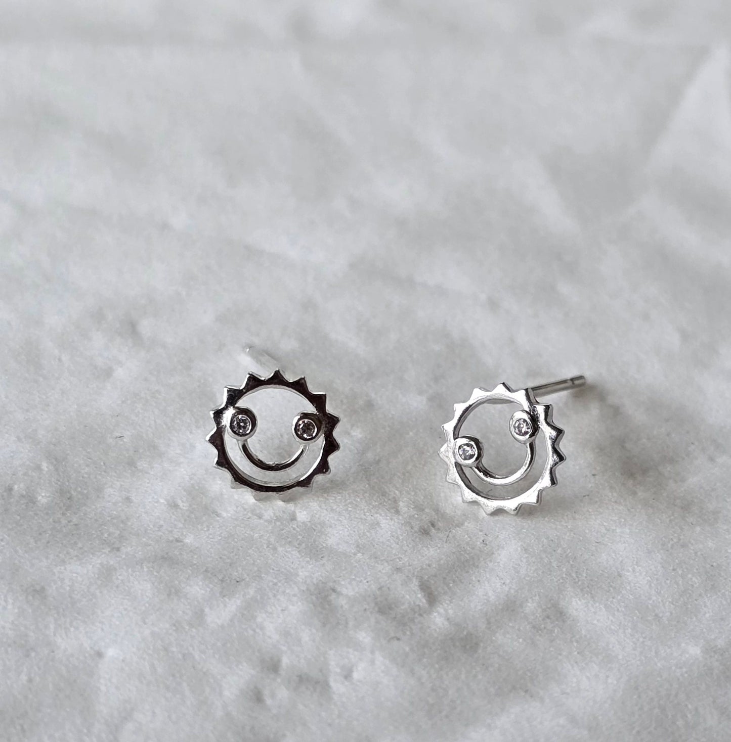 Simple earring silver 2