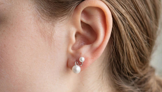 Simple earring silver 2