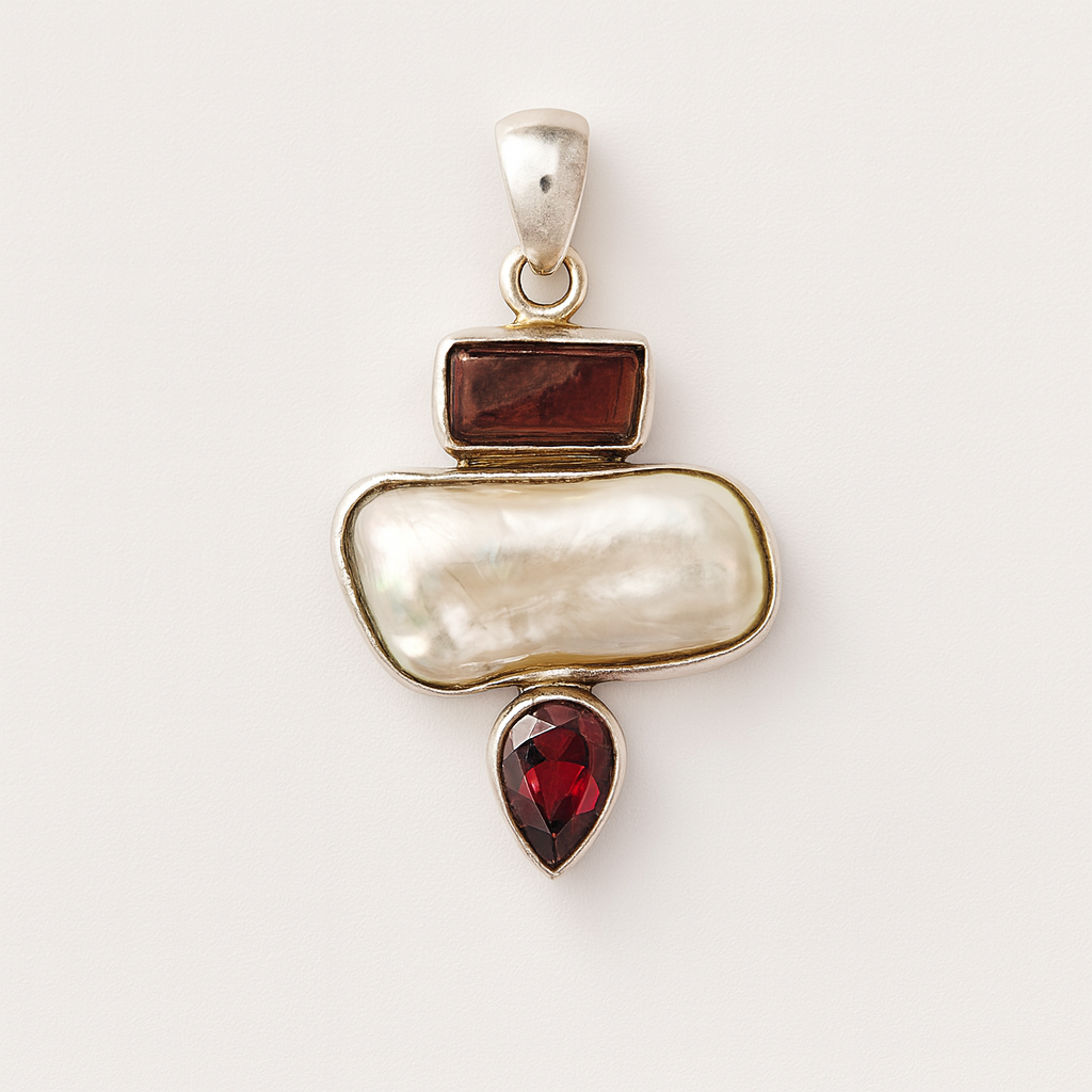 Natural stone pendant 14