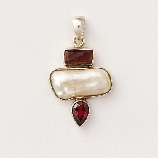 Natural stone pendant 14